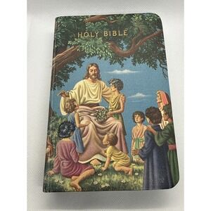 Vintage 1950's Holy Bible The World Publishing Company Color Photos No Marks